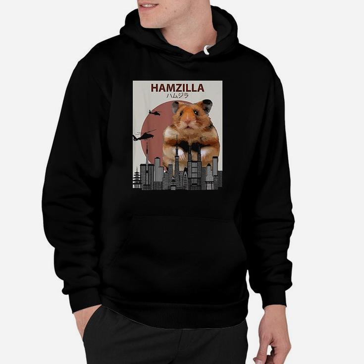 Funny Hamster Hamzilla Cute Gift For Hamster Lovers Hoodie