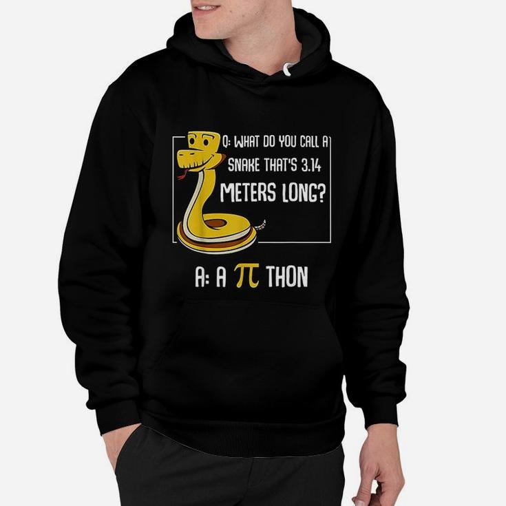 Funny Math Lover Number Pi Thon Snake Calculatin Hoodie