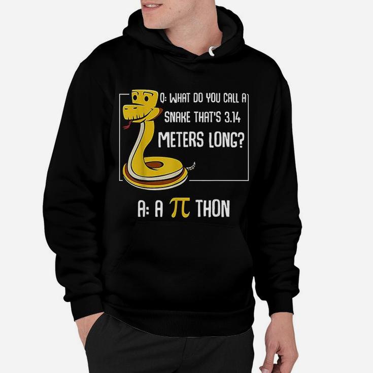 Funny Math Lover Number Pi Thon Snake Calculating Hoodie