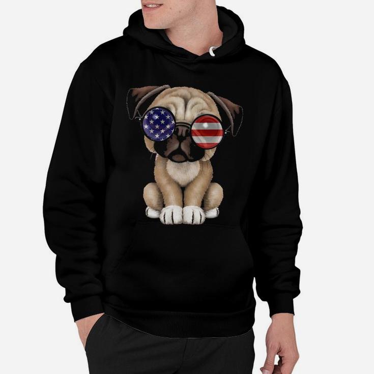 Funny Pug Dog Independence Hoodie