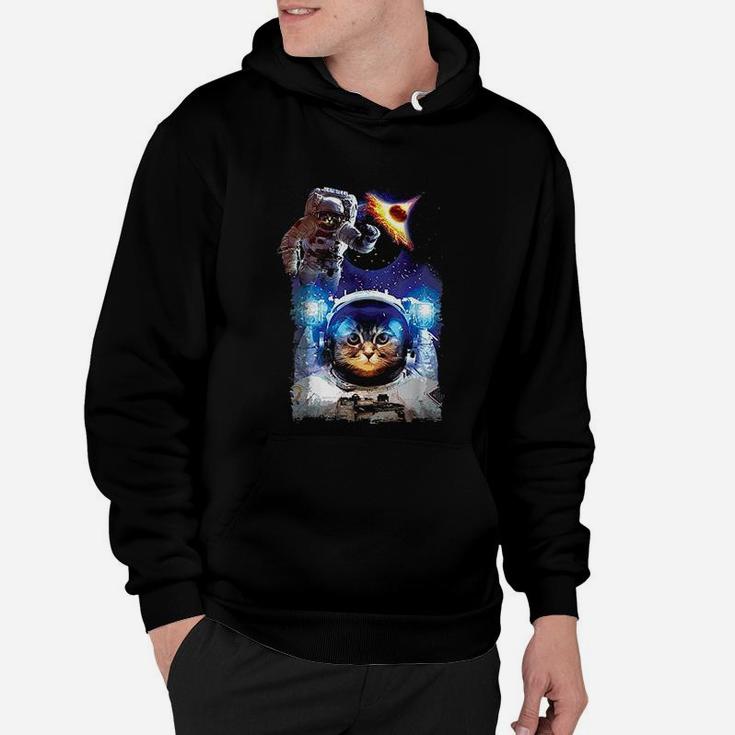 Funny Space Cat Astronaut Galaxy Hoodie