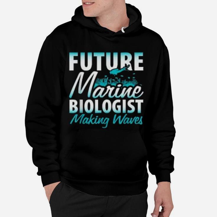 Future Marine Biologist Making Waves Biology Pun Hoodie