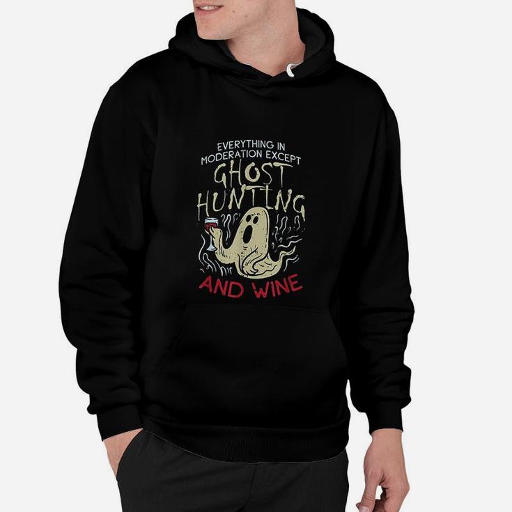 Ghost Hunting And Wine Gift For Ghost Hunter Hoodie