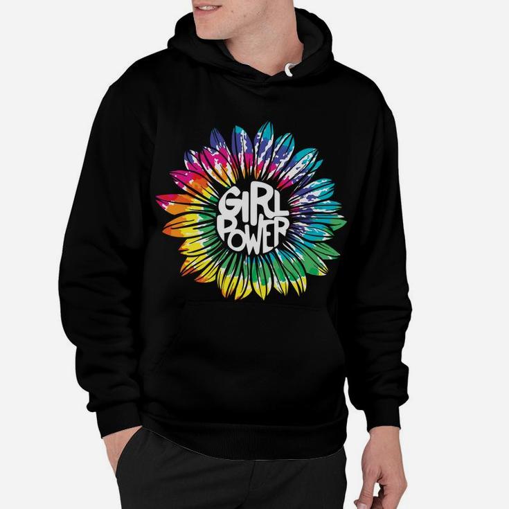 Girl Power Tie Dye Sunflower Hippie Peace Hoodie