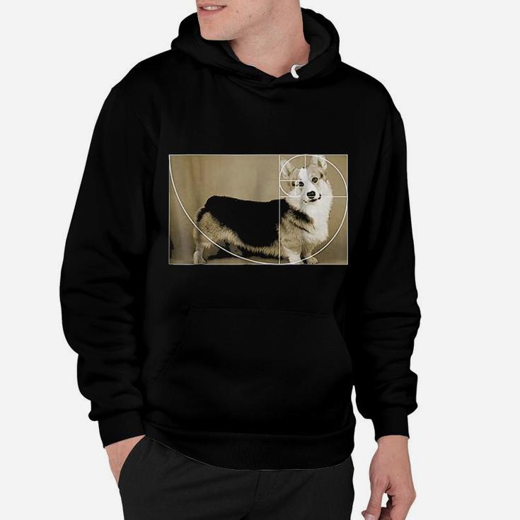 Golden Ratio Corgi Fibonacci Spiral Funny Math Hoodie - Seseable