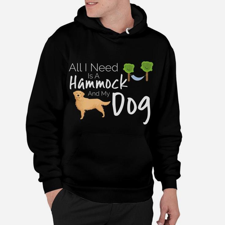 Golden Retriever Dog Hammock Camping Travel Hoodie