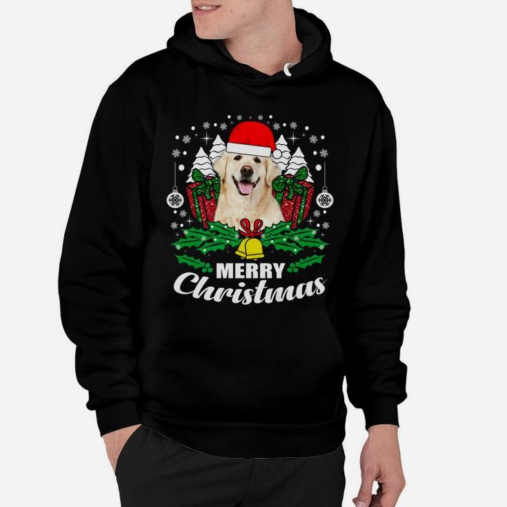 Golden Retriever Merry Christmas Dog Lover Gift Hoodie