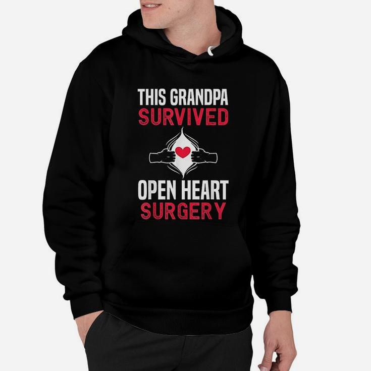 Grandpa Survived Open Heart Surgery Get Well Soon Hoodie