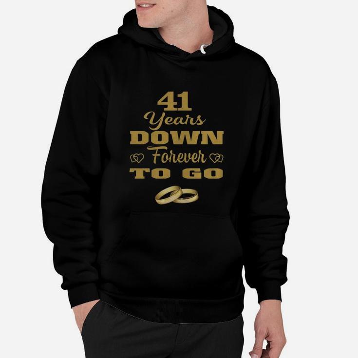 Great T-shirt For Husband Wife 41st Wedding Anniversary Gift Hoodie