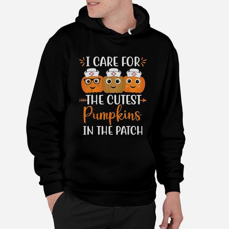 Halloween Nurse I Care For The Cutest Pumpkins In The Patch Hoodie