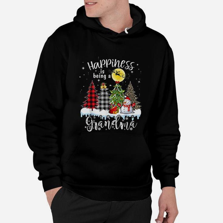 Happiness Is Being A Grandma Merry Christmas Snowman Hoodie