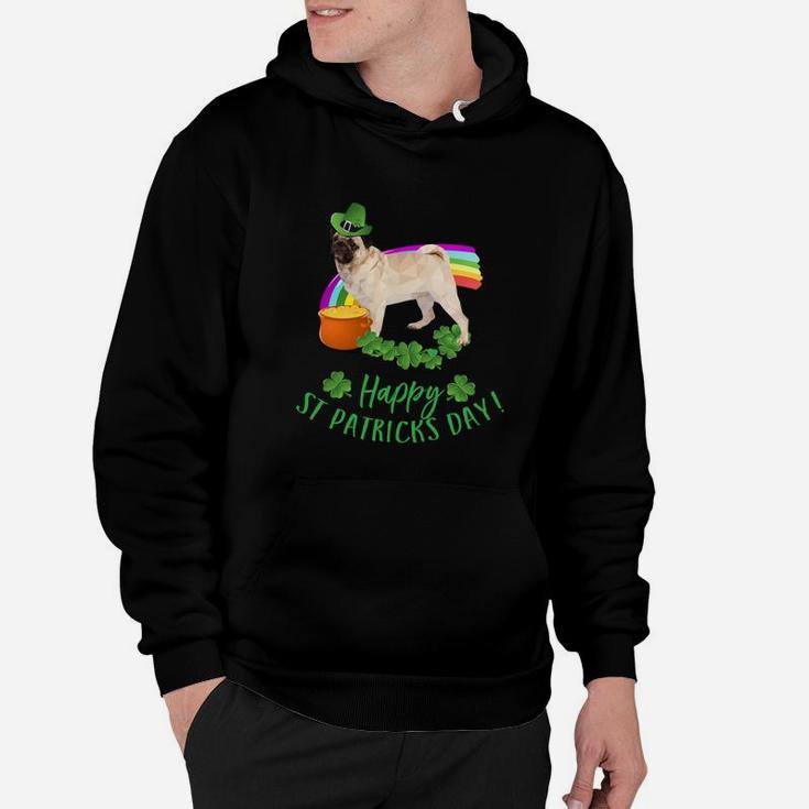 Happy St Patricks Day Pug For Dog Lovers Hoodie