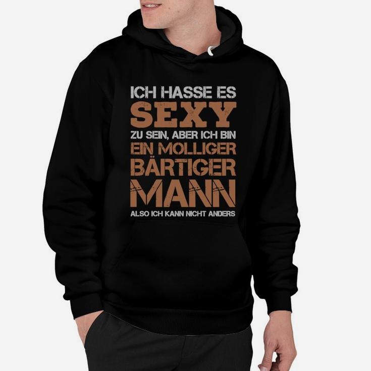 Herren Hoodie Sexy & Mollig Bärtiger Mann - Humorvolles Design