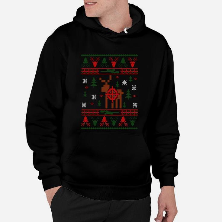 Hunting Ugly Christmas Sweater, Reindeer Hunter T-shirt Hoodie