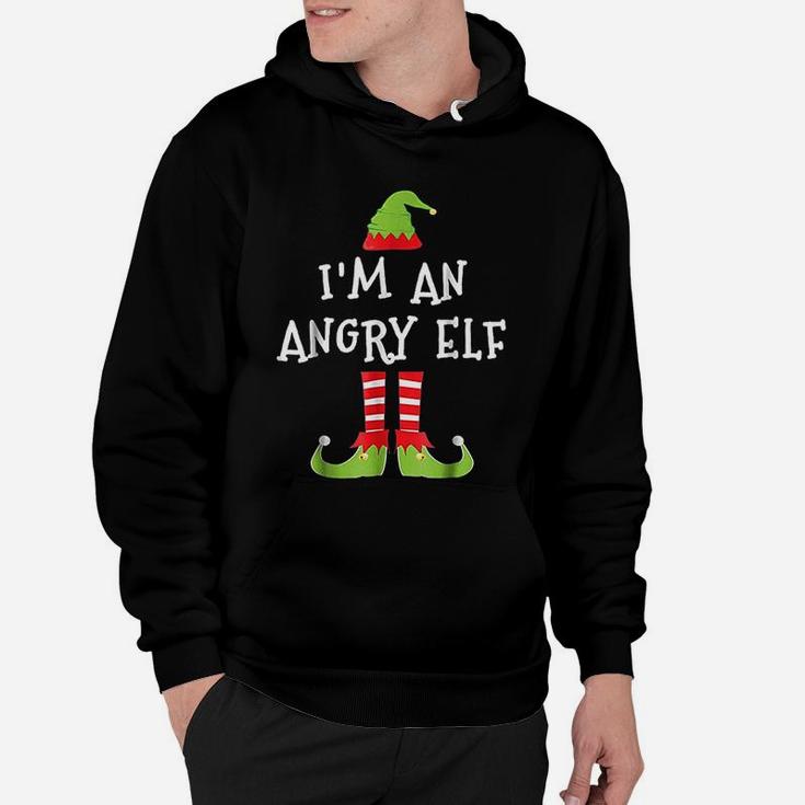 I Am An Angry Elf Matching Family Elf Christmas Hoodie