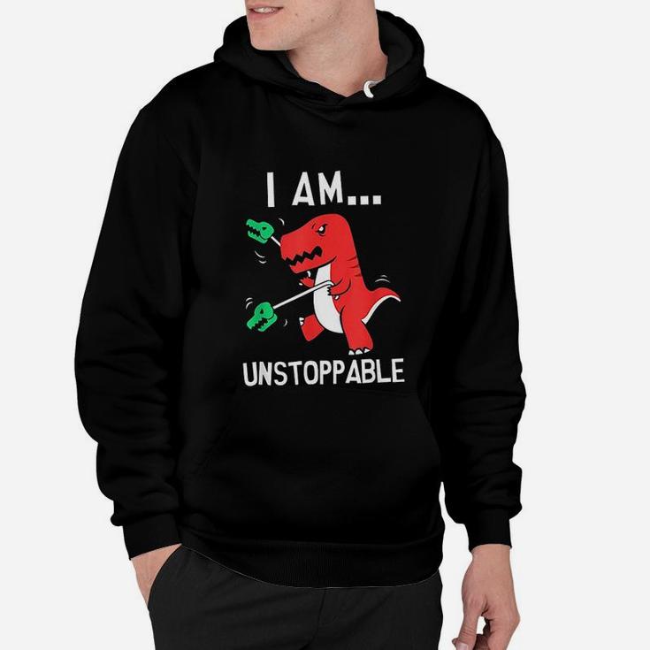 I Am Unstoppable Dinosaur Claw Grabber Christmas Hoodie