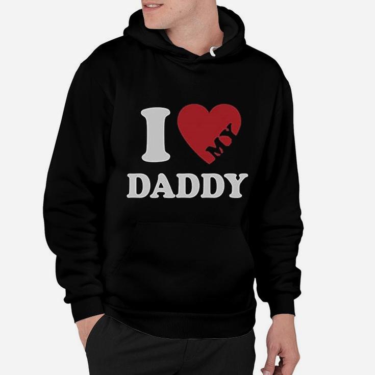 I Heart Love My Daddy Boy Girl Gift For Father Hoodie