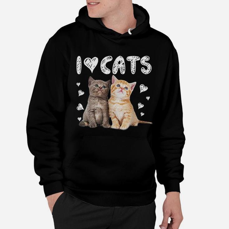 I Love Cats I Love Kittens Cat Lover Long Sleeve T-Shirt