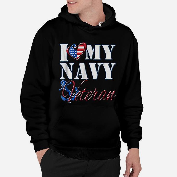 I Love My Navy Veteran Hoodie