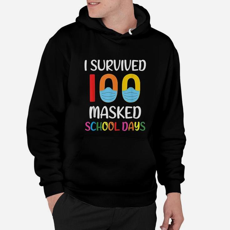 I Survived 100 School Days Gift For Teacher Hoodie