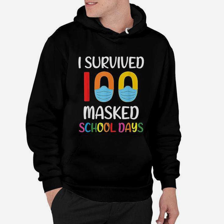 I Survived 100 School Days Gift For Teacher Student Hoodie
