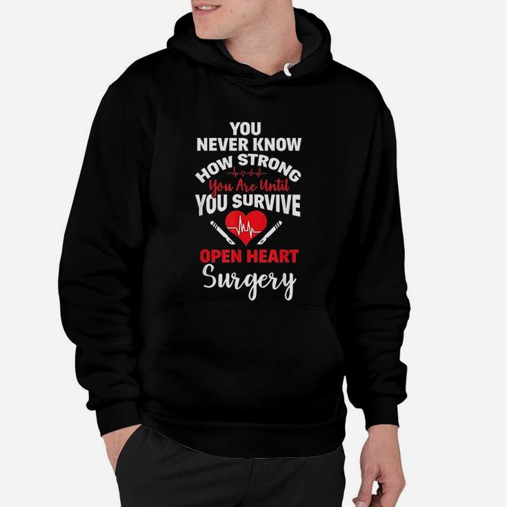 I Survived Open Heart Surgery Bypass Survivor Recovery Gift Hoodie