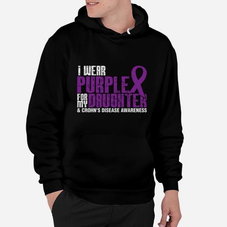 I Wear Purple For My Daughter And Crohns Disease Hoodie