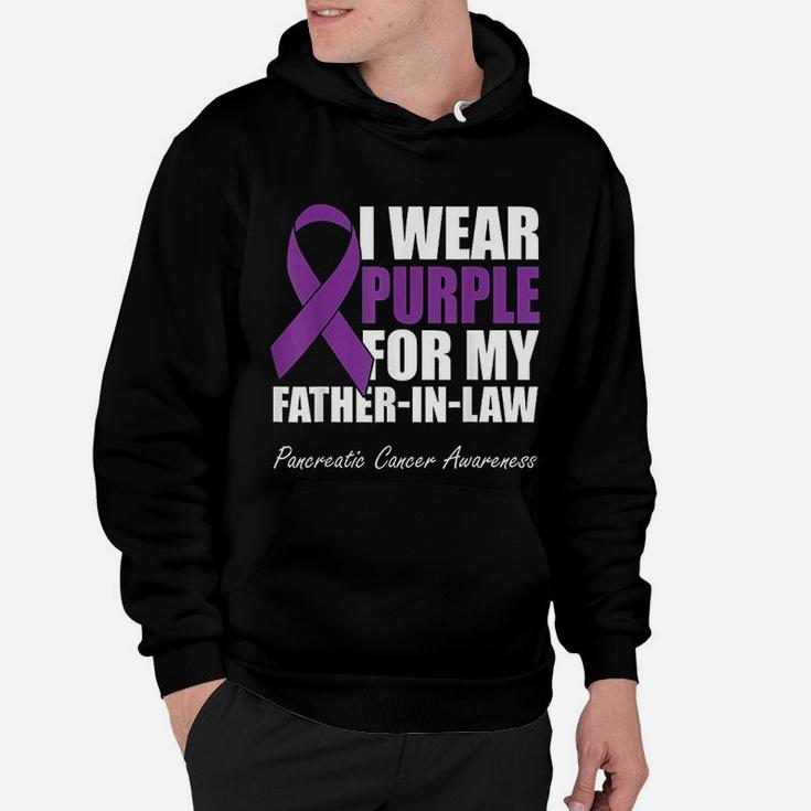 I Wear Purple For My Father In Law Pancreatic Canker Hoodie