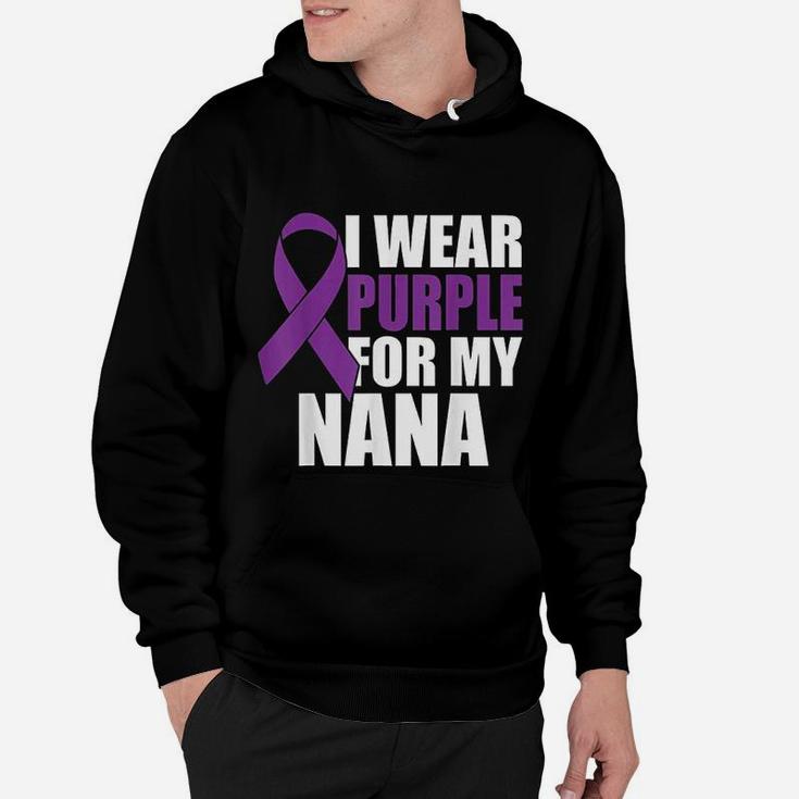 I Wear Purple For My Nana Pancreatic Awareness Hoodie