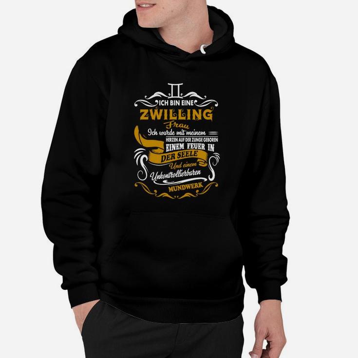 Ich Bin Eine Zwilling Hoodie, Sternzeichen & Spruch Design