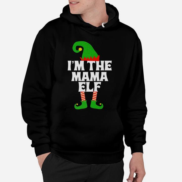 Im The Mama Elf Matching Family Group Christmas Hoodie