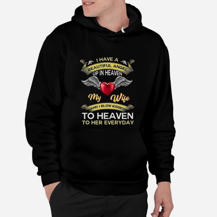 In Memorial Wife Every Day In Heaven For Husband Loss Wive Hoodie