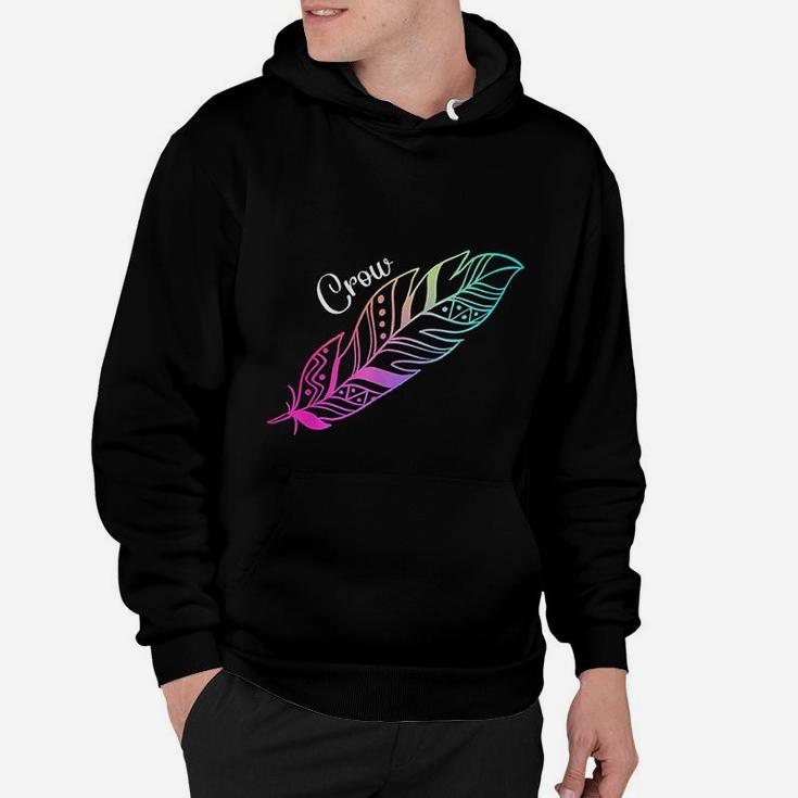 Indigenous Feather Native American Crow Tribe Hoodie