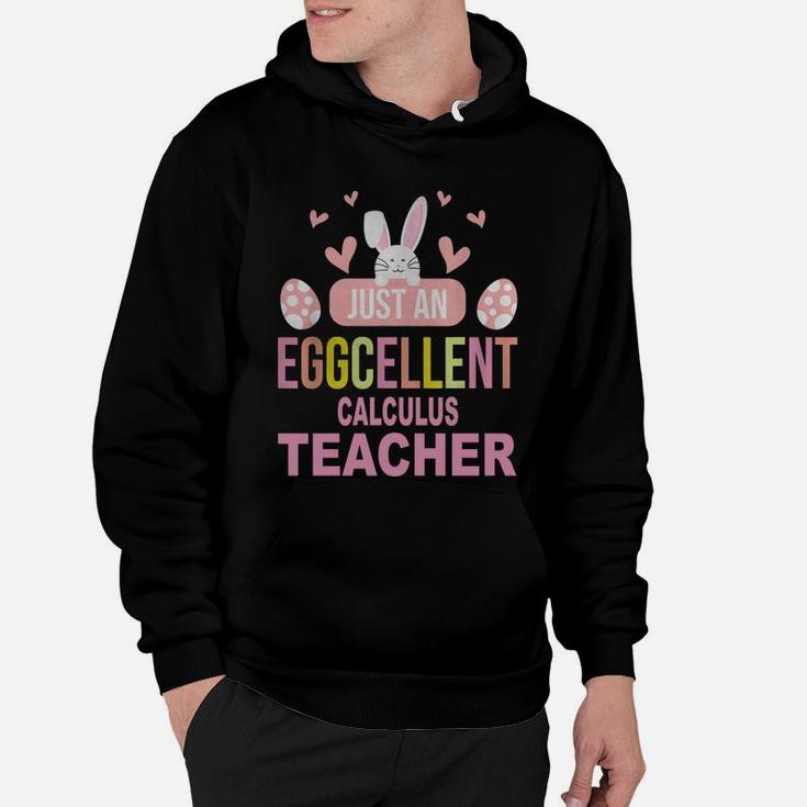 Just An Eggcellent Calculus Funny Gift For Easter Day Teaching Job Title Hoodie