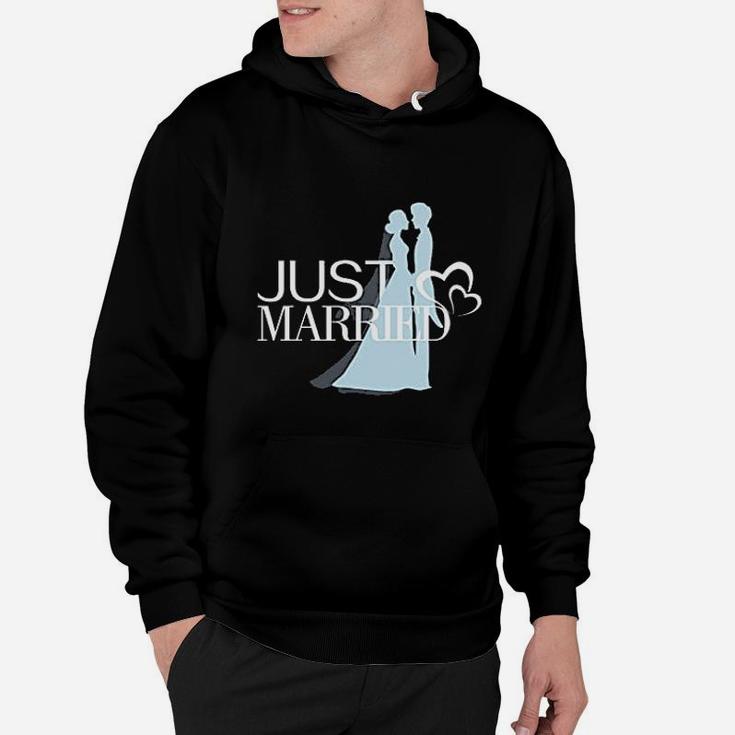 Just Married Gift For Couples Wedding Anniversary Newlywed Hoodie