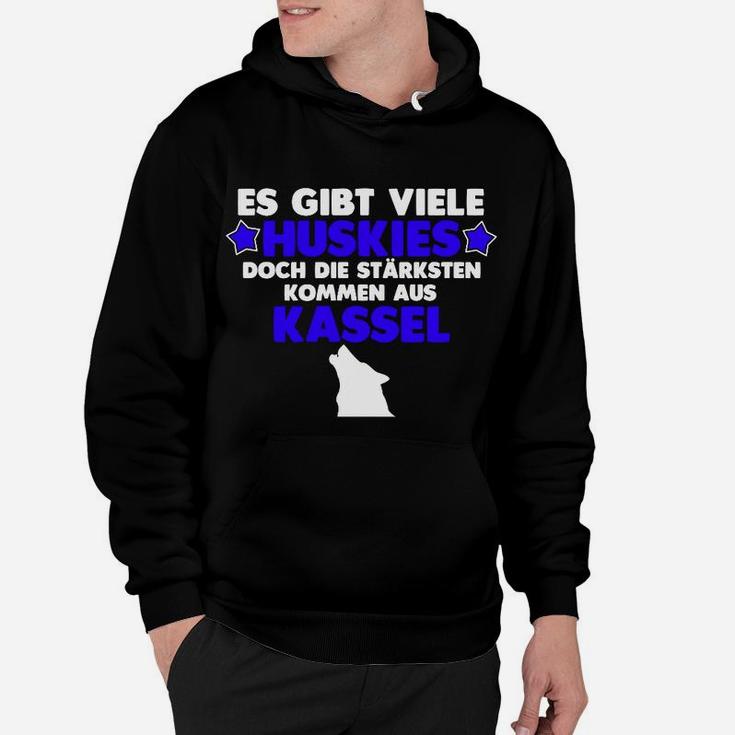 Kassel Huskies Fan Hoodie: Stärkste Huskies Spruch - Schwarz