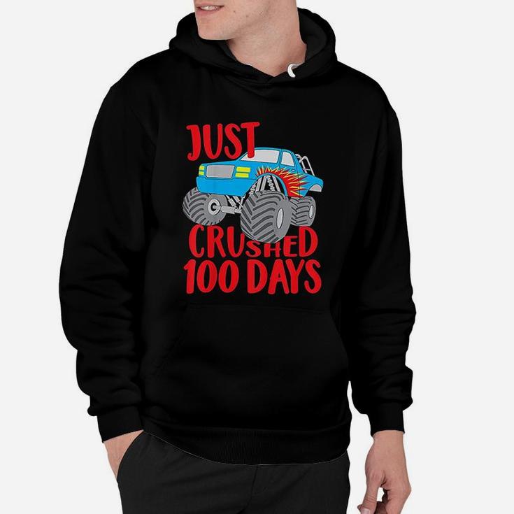 Kids Just Crushed 100 Days Monster Truck 100th Day Of School Hoodie