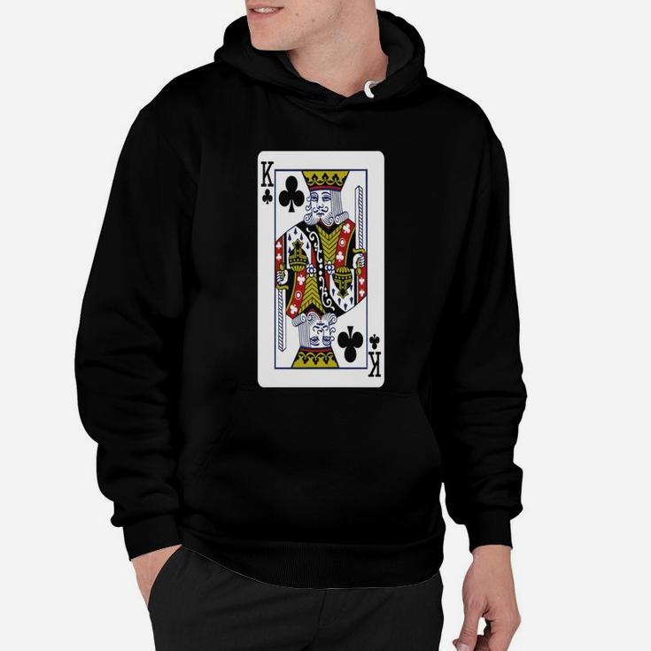 King Of Clubs Playing Card Hoodie