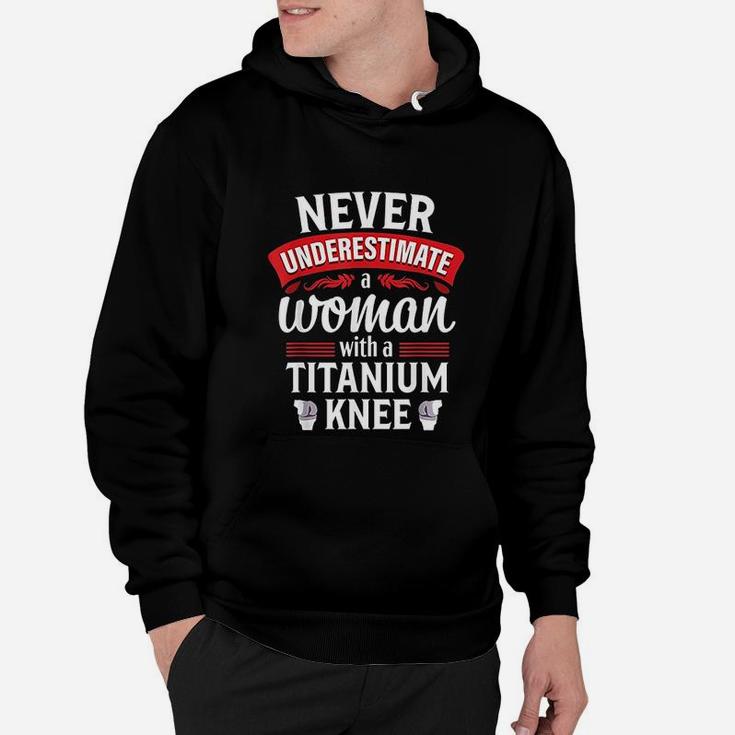 Knee Replacement Funny Woman Surgery Recovery Gift Hoodie
