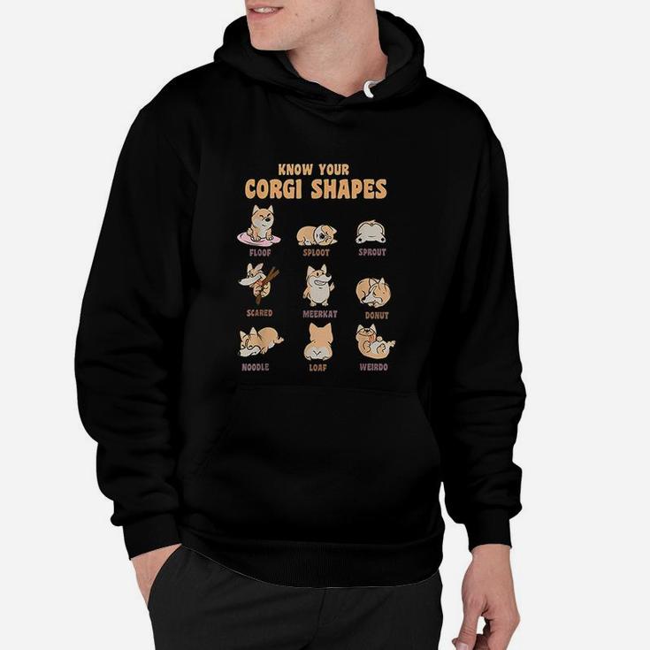 Know Your Corgi Shapes Cute Dog Owner Hoodie