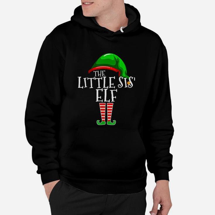 Little Sister Sis Elf Group Matching Family Christmas Gift Hoodie