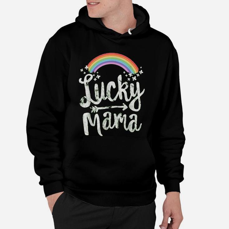 Lucky Mama Family St Patricks Day Mom Mothers Day Hoodie