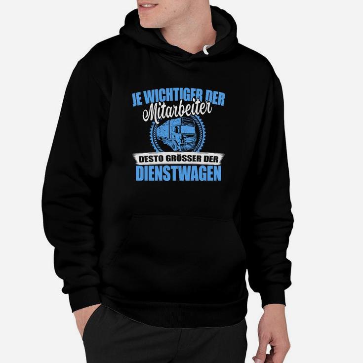 Lustiges Bürohumor Hoodie, Mitarbeiter Dienstwagen Spruch