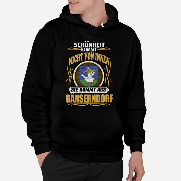 Lustiges Spruch-Hoodie Schönheit aus Gänserndorf, Witziges Design