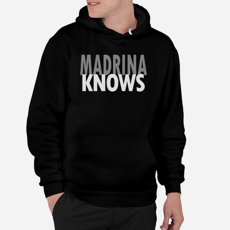 Madrina Knows Spanish Godmother Mom Mexican Baby Shower Hoodie