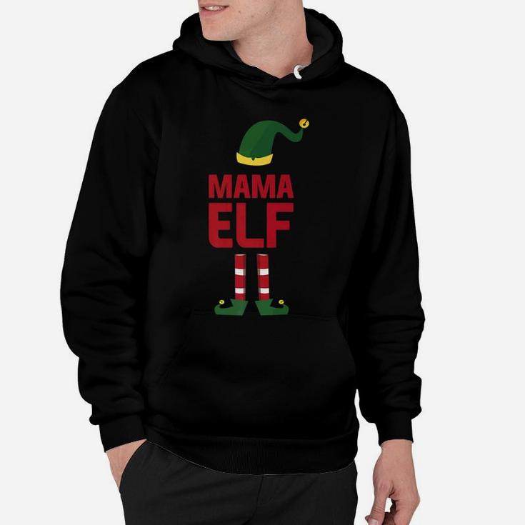 Mama Elf Christmas Season Dad Mom Matching Pajama Hoodie