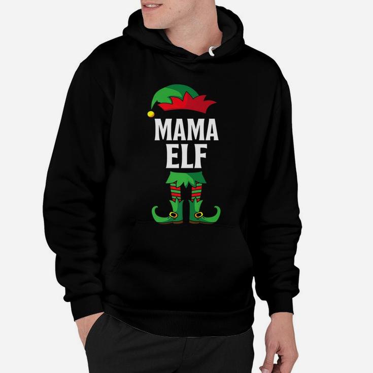 Mama Elf Costume Christmas Holiday Matching Family Hoodie