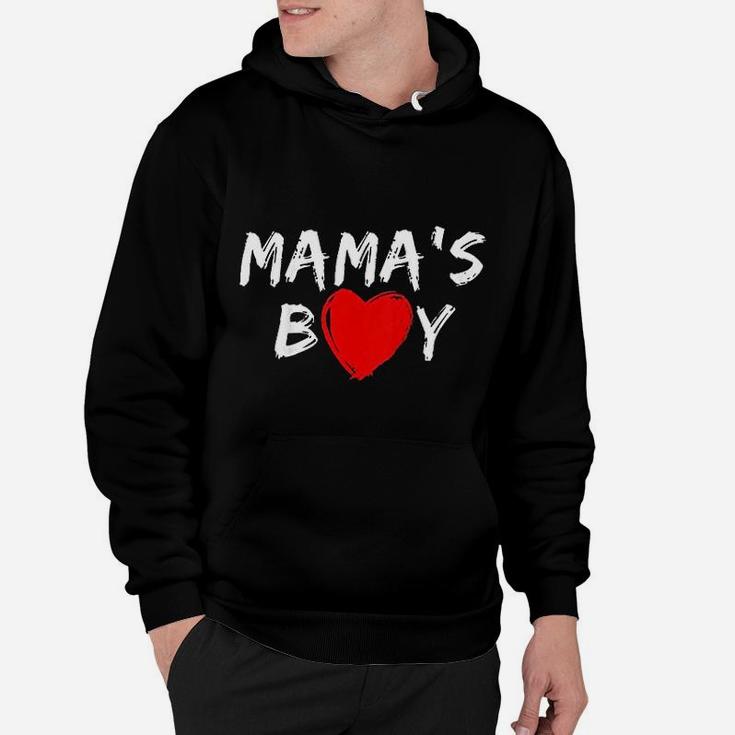 Mamas Boy Heart Valentines Day Hoodie