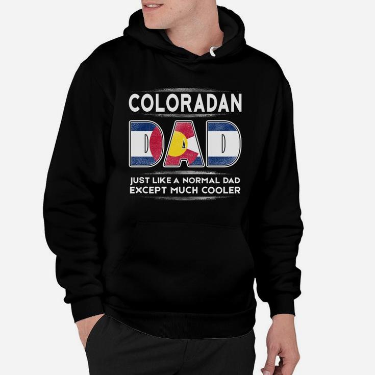Mens Colorado Dad Is Cooler Promoted To Daddy Hoodie