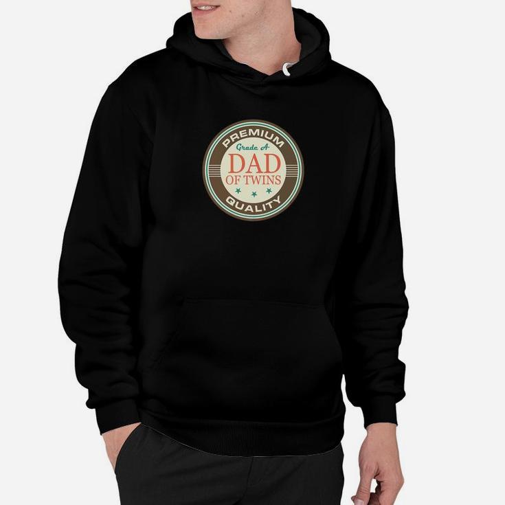 Mens Dad Of Twins Fathers Day Gift For Daddy Premium Hoodie